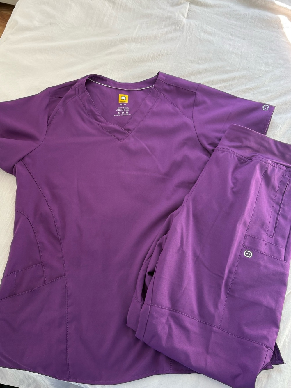 WonderWink Women's Purple Scrub Set Medium